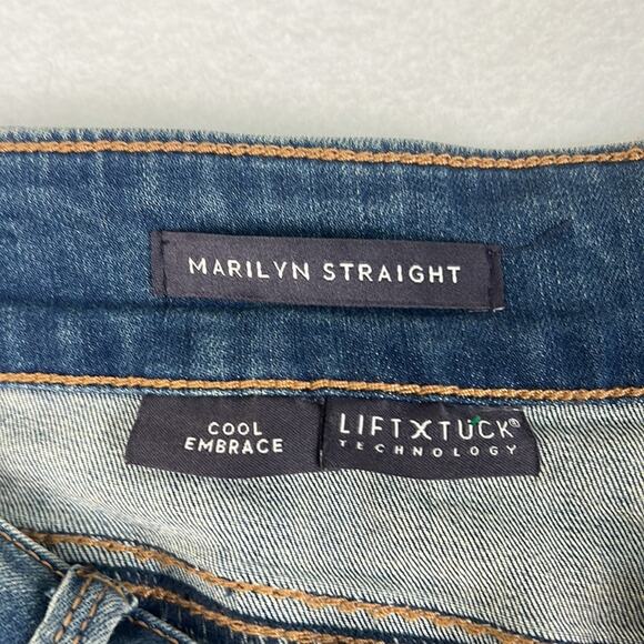 NYDJ Women's Plus Size Marilyn Straight Leg Jeans LIFT x TUCK  Size 28W NWT - Picture 9 of 11